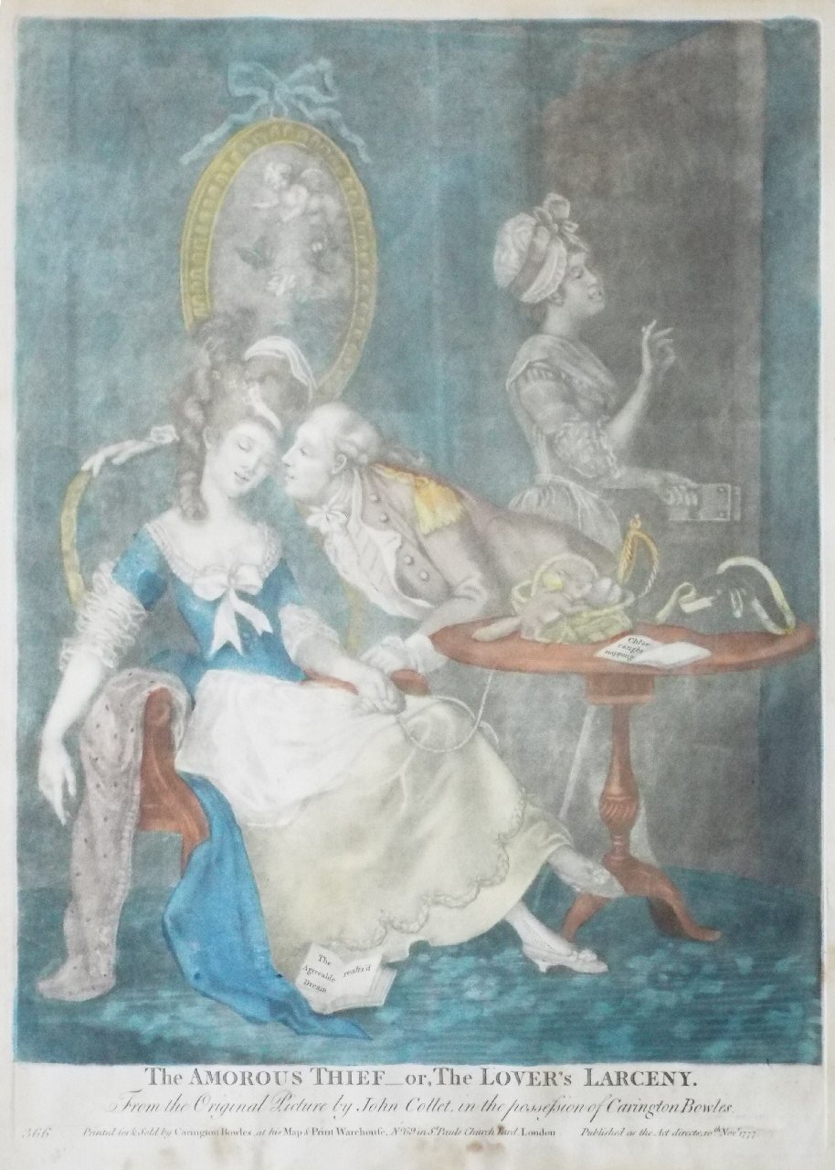 Mezzotint - The Amorous Thief or, The Lover's Larceny.